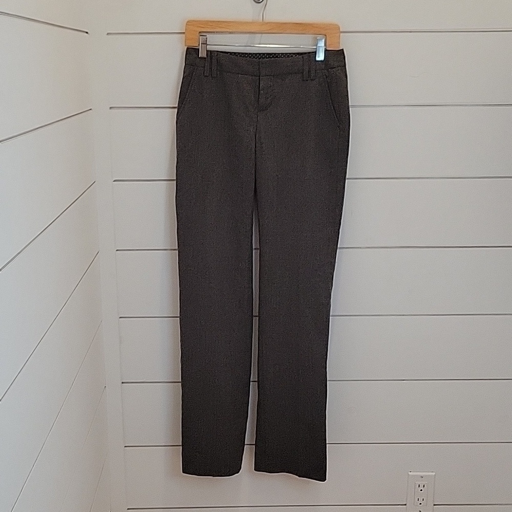 GAP size 0 regular straight leg grey wool pants